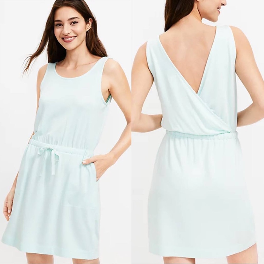 NWT Loft Lou & Grey Signature Soft Crossover Back Pocket Dress Size XL